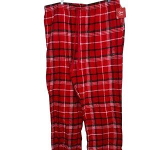 Sleep Chic Red Plaid Lounge Pants XL 100% Cotton